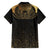 Ancient Egypt Scarab Family Matching Short Sleeve Bodycon Dress and Hawaiian Shirt Black Gold