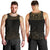 Ancient Egypt Scarab Men Tank Top Black Gold