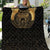 Ancient Egypt Scarab Quilt Black Gold