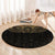 Ancient Egypt Scarab Round Carpet Black Gold