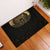 Ancient Egypt Scarab Rubber Doormat Black Gold