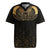 Ancient Egypt Scarab Rugby Jersey Black Gold