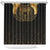 Ancient Egypt Scarab Shower Curtain Black Gold