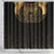 Ancient Egypt Scarab Shower Curtain Black Gold