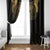 Ancient Egypt Scarab Window Curtain Black Gold