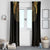 Ancient Egypt Scarab Window Curtain Black Gold