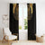 Ancient Egypt Scarab Window Curtain Black Gold