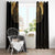 Ancient Egypt Scarab Window Curtain Black Gold