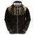 Ancient Egypt Scarab Zip Hoodie Black Gold