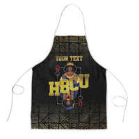 HBCU Grad Personalized Queen Poker Card Apron Golden Pattern