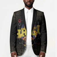 HBCU Grad Personalized Queen Poker Card Blazer Golden Pattern