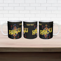 HBCU Grad Personalized Queen Poker Card Ceramic Mug Golden Pattern