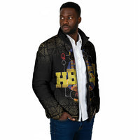 HBCU Grad Personalized Queen Poker Card Padded Jacket Golden Pattern