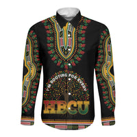 I'm Rooting For Every HBCU Dashiki Style Long Sleeve Button Shirt