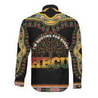 I'm Rooting For Every HBCU Dashiki Style Long Sleeve Button Shirt