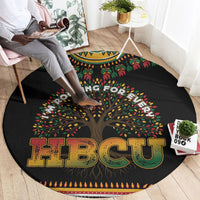 I'm Rooting For Every HBCU Dashiki Style Round Carpet