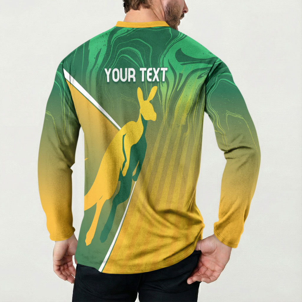 Australia Rugby Rivals Personalised Button Sweatshirt Modern Motif
