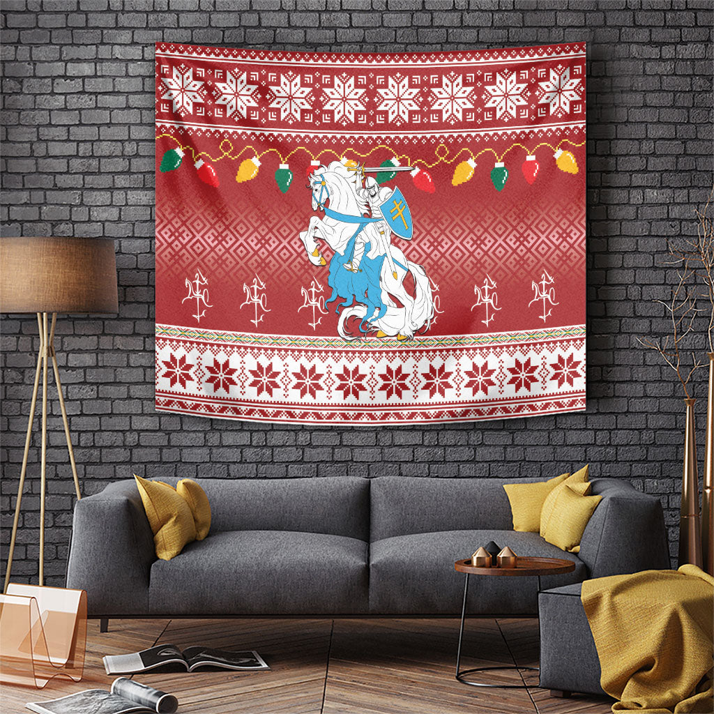Linksmu Kaledu Lietuvos Tapestry Christmas Vytis