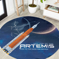 Artemis 2026 Moon Mission Round Carpet Back To The Moon And Beyond