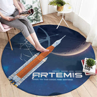 Artemis 2026 Moon Mission Round Carpet Back To The Moon And Beyond