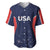 USA Cricket World Cup 2024 Custom Baseball Jersey All Stars Sprangle LT7 - Wonder Print Shop