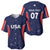 USA Cricket World Cup 2024 Custom Baseball Jersey All Stars Sprangle LT7 - Wonder Print Shop