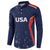 USA Cricket World Cup 2024 Custom Button Sweatshirt All Stars Sprangle LT7 - Wonder Print Shop