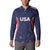 USA Cricket World Cup 2024 Custom Button Sweatshirt All Stars Sprangle LT7 - Wonder Print Shop