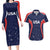 USA Cricket World Cup 2024 Custom Couples Matching Long Sleeve Bodycon Dress and Hawaiian Shirt All Stars Sprangle LT7 - Wonder Print Shop