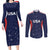 USA Cricket World Cup 2024 Custom Couples Matching Long Sleeve Bodycon Dress and Long Sleeve Button Shirt All Stars Sprangle LT7 - Wonder Print Shop