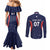 USA Cricket World Cup 2024 Custom Couples Matching Mermaid Dress and Long Sleeve Button Shirt All Stars Sprangle