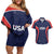 USA Cricket World Cup 2024 Custom Couples Matching Off Shoulder Short Dress and Hawaiian Shirt All Stars Sprangle LT7 - Wonder Print Shop