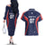 USA Cricket World Cup 2024 Custom Couples Matching Off The Shoulder Long Sleeve Dress and Hawaiian Shirt All Stars Sprangle LT7 - Wonder Print Shop