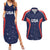 USA Cricket World Cup 2024 Custom Couples Matching Summer Maxi Dress and Hawaiian Shirt All Stars Sprangle LT7 - Wonder Print Shop