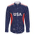 USA Cricket World Cup 2024 Custom Family Matching Off The Shoulder Long Sleeve Dress and Hawaiian Shirt All Stars Sprangle - Wonder Print Shop