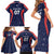 USA Cricket World Cup 2024 Custom Family Matching Short Sleeve Bodycon Dress and Hawaiian Shirt All Stars Sprangle - Wonder Print Shop