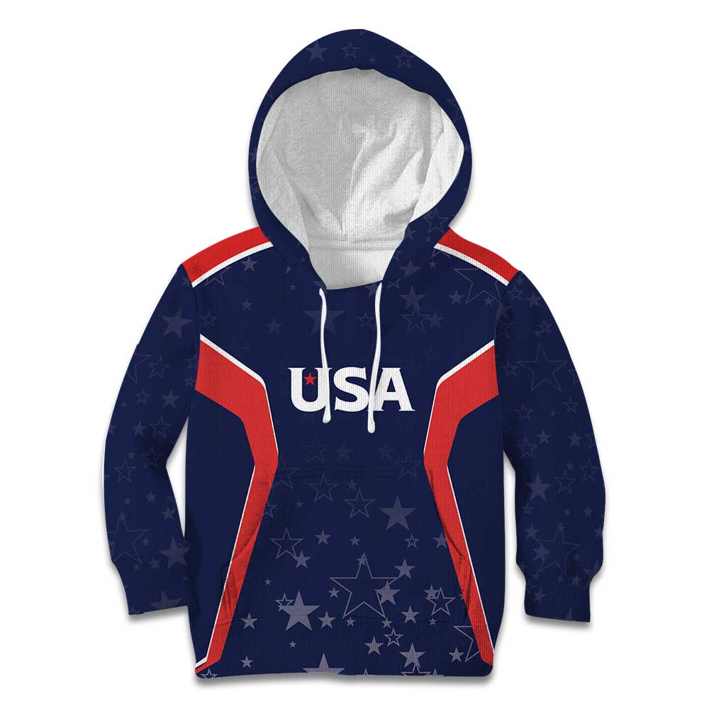 USA Cricket World Cup 2024 Custom Kid Hoodie All Stars Sprangle - Wonder Print Shop