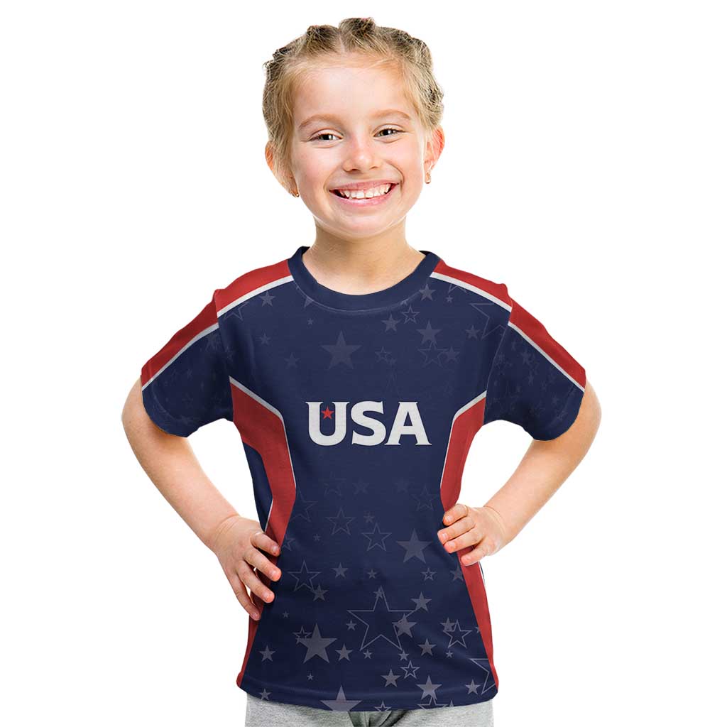 USA Cricket World Cup 2024 Custom Kid T Shirt All Stars Sprangle