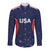 USA Cricket World Cup 2024 Custom Long Sleeve Button Shirt All Stars Sprangle - Wonder Print Shop