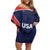 USA Cricket World Cup 2024 Custom Off Shoulder Short Dress All Stars Sprangle - Wonder Print Shop