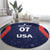 USA Cricket World Cup 2024 Custom Round Carpet All Stars Sprangle