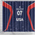 USA Cricket World Cup 2024 Custom Shower Curtain All Stars Sprangle