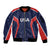 USA Cricket World Cup 2024 Custom Sleeve Zip Bomber Jacket All Stars Sprangle