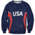 USA Cricket World Cup 2024 Custom Sweatshirt All Stars Sprangle