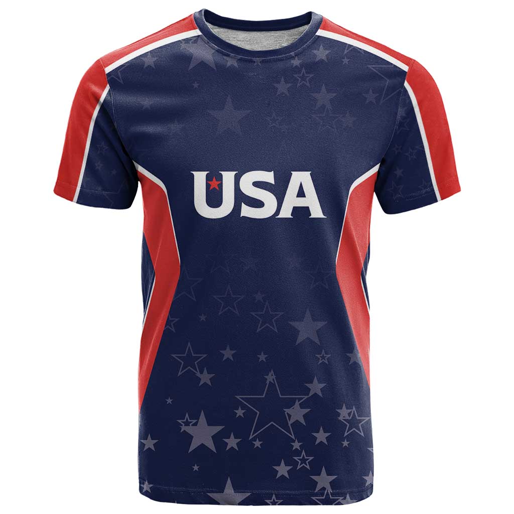 USA Cricket World Cup 2024 Custom T Shirt All Stars Sprangle