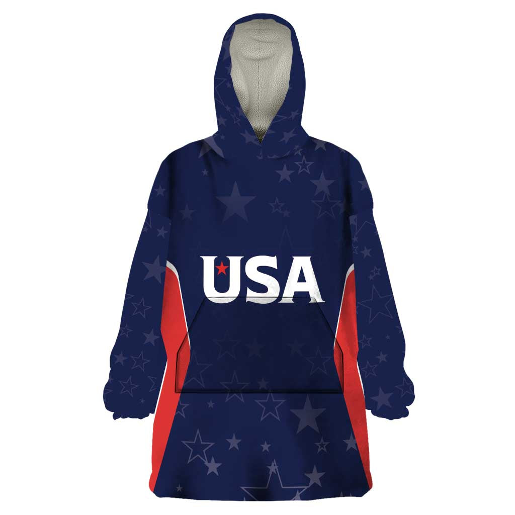 USA Cricket World Cup 2024 Custom Wearable Blanket Hoodie All Stars Sprangle