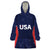 USA Cricket World Cup 2024 Custom Wearable Blanket Hoodie All Stars Sprangle