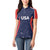 USA Cricket World Cup 2024 Custom Women Polo Shirt All Stars Sprangle