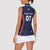 USA Cricket World Cup 2024 Custom Women Sleeveless Polo Shirt All Stars Sprangle