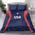 USA Cricket World Cup 2024 Bedding Set All Stars Sprangle LT7 - Wonder Print Shop